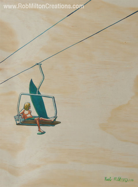 Lost Surfer Illustration
