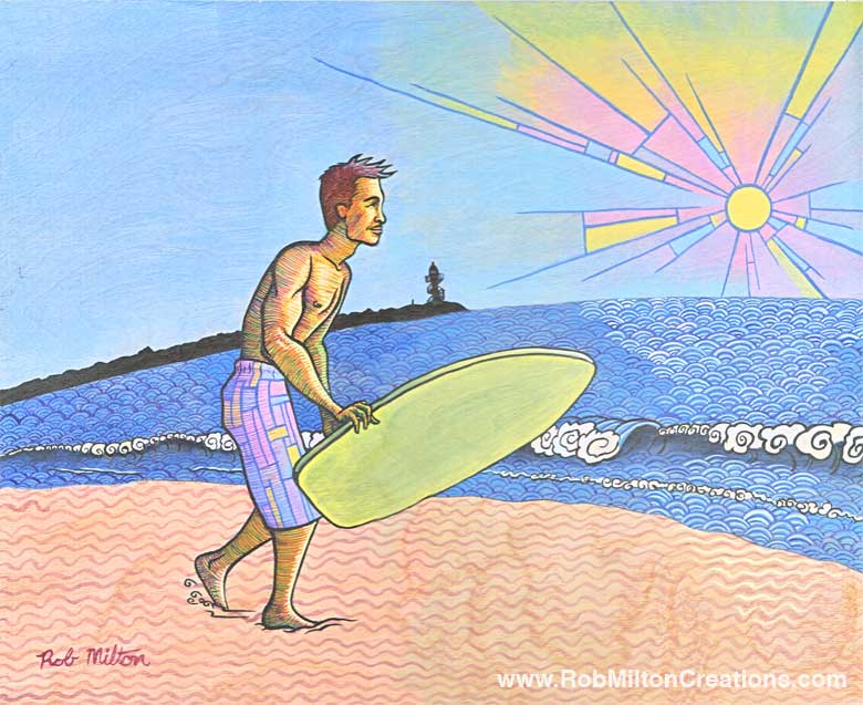 Surf Tainan Illustration